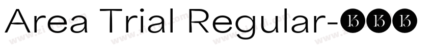 Area Trial Regular字体转换